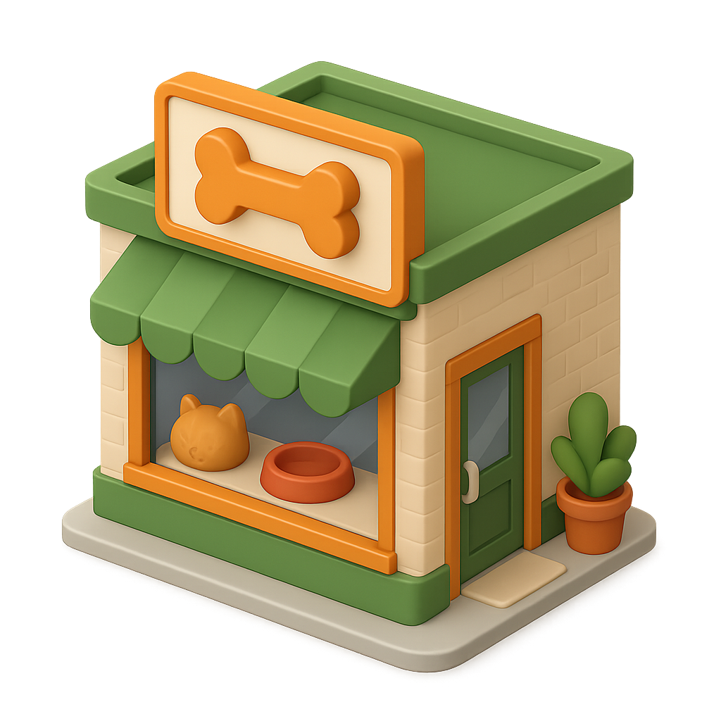 3D 宠物门店形象